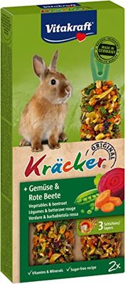 Vitakraft Kräcker - Friandise pour Lapin Nain aux légumes- 1x2