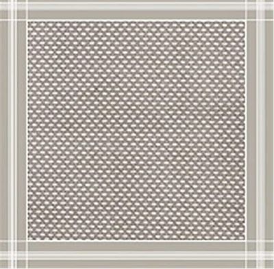 Pierrot, Coprimache TNT Airlaid, 100 x 100 cm, 25 pièces, couleur gris, ligne verte - Airlaid décoré Duo