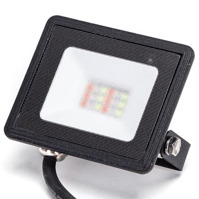 Glowster Proiettore LED RGB Die-Cast Nero 10W