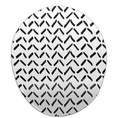 Bonamaison, Tappetino ergonomico per mouse con poggiapolsi, con stampa digitale, anti-tendine, base antiscivolo, per ufficio e casa, dimensioni: 20 x 23 cm