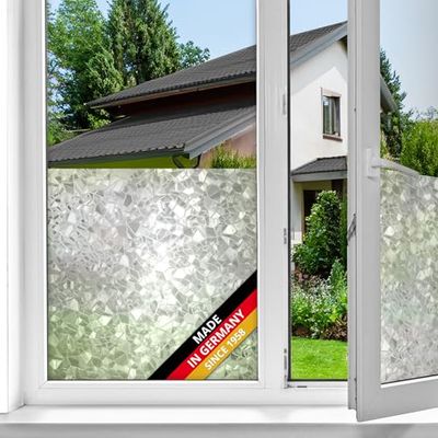 d-c-fix vinil adesivo para janelas casaco estático opaco translúcido privacidade decorativo para divisória de chuveiro casa de banho folha autocolante 90 cm x 1,5 m