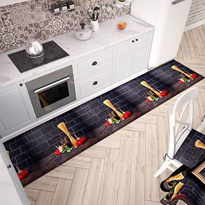 PETTI Artigiani Italiani - Tapis Cuisine, Tapis de Passage, Tapis de Cuisine, Paillasson, Tapis Lavable Antidérapant Cuisine, 100% Made in Italy, Spaghetti