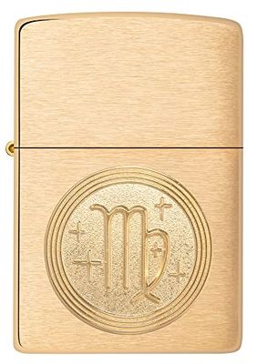 Zippo Lighter, Brass, One Size, Virgo