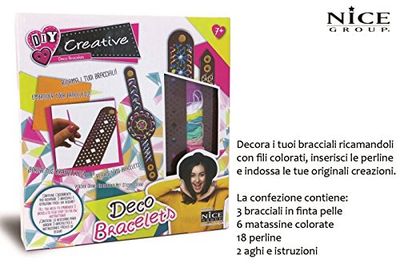 Nice S.R.L- Creative Crea Decora Bracciali 46002, Multicolore, 898027