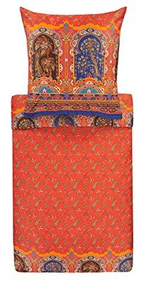 Bassetti Parure di biancheria da letto, cotone, rosso, 135 cm