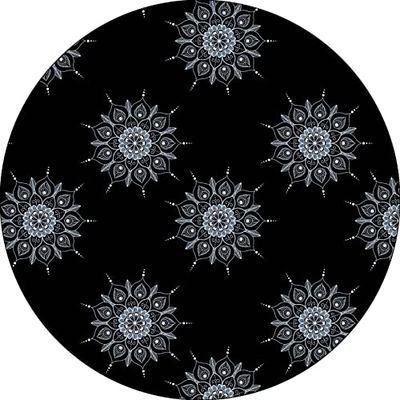 Bonateks, Ronde digitaal bedrukte muismat, antislip onderkant, voor kantoor en thuis, diameter: 22 cm