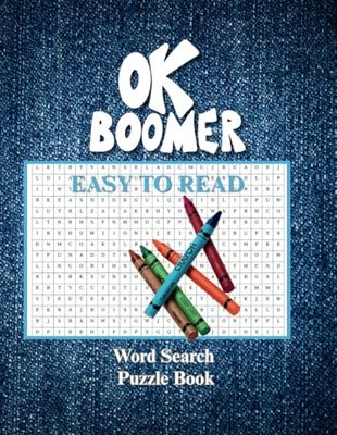 OK Boomer: Easy to Read Word Search Puzzle Book