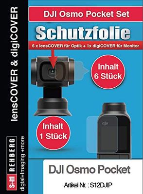 lens + digiCOVER DJI Osmo Pocket Set (digiCOVER + 6 x Lenscover)