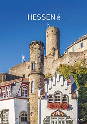 Hessen 2024 Picture Calendar 23.7 x 34 cm Regional Calendar Wall Calendar with Space for Notes Alpha Edition