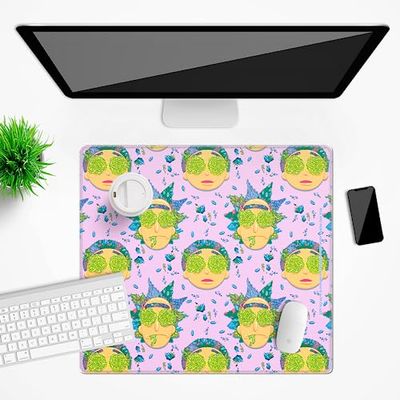 Original and officially licensed desk mat by Rick and Morty, pattern Rick & Morty 022 Pink, non-slip, 50x45cm
