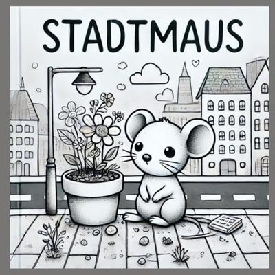 Stadtmaus Malbuch: 50 charmante Illustrationen der cleveren Stadtbewohnerin: Für Kinder und Erwachsene zum Ausmalen und Schmunzeln