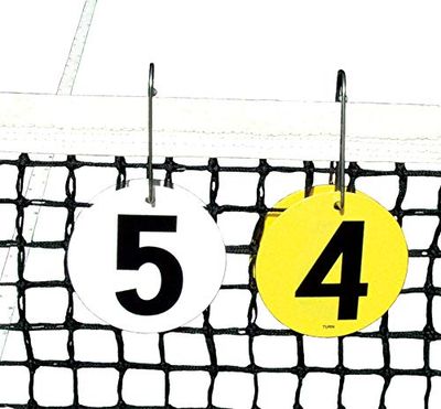 Tourna Draagbare Tennis Score Keeper, Past Over Net