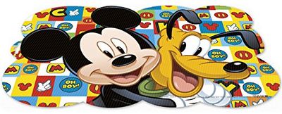 0422. Set de Table Disney Mickey Mouse et Pluto. Dimensions : 43 x 29 cm. Produit en Plastique réutilisable. sans BPA.