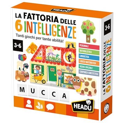 Headu - Gårdsspel med 6 pedagogiska intelligenser, IT29549, flerfärgad