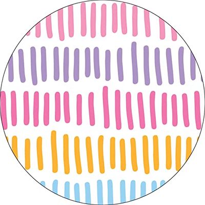 Bonateks, Round Digital Printed Mouse Pad, Non-Slip Base, for Office and Home, Diameter:22cm