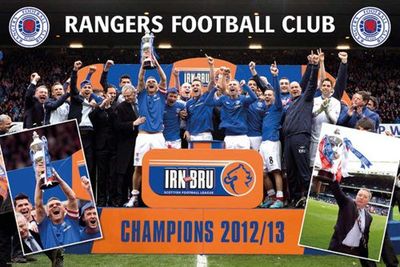 empireposter - Voetbal - Rangers - Champions 12/13 - Grootte (cm), ca. 91,5x61 - Poster, NIEUW