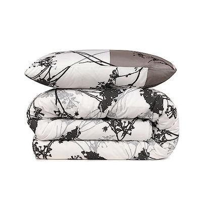 Påslakan Set + 2 örngott 240x220 Grå Svart Vit