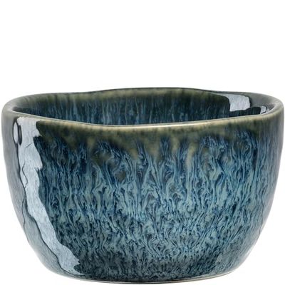 LEONARDO Matera Lot de 12 bols en céramique - Diamètre 8,3 cm - Hauteur 5 cm - Contenance 150 ml - Passe au micro-ondes et au lave-vaisselle - Bleu