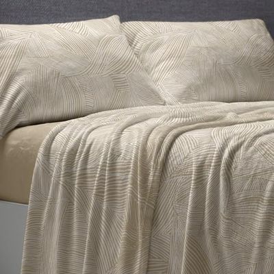 Burrito Blanco | Beddengoed van Nacarina® | Bed van 90 cm (+ beschikbare maten) | Design 028 | Kleur hazelnoot (90 x 190/200 cm)