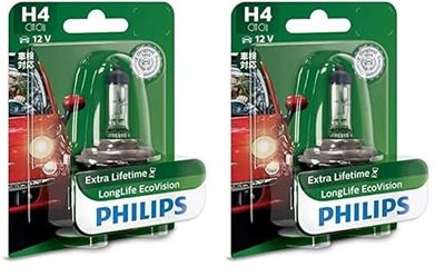 PHILIPS 872790036198 Lampadine Carlight H4 Ecovision Ot 12V (Confezione da 2)