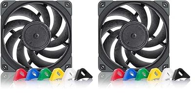 Noctua NF-A12x25 PWM chromax.black.swap, Ventilateur Silencieux Haut de Gamme, 4 Broches (120 mm, Noir) (Lot de 2)