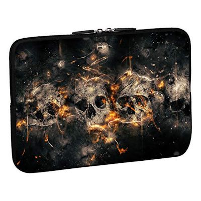 PEDEA Protective Sleeve, Notebook Case 10.1-Inch/13.3 inch/15.6 inch/17.3 inch Skulls 13,3 Zoll
