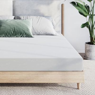 Novilla Matelas 90x200 cm, Matelas en Mousse Froide à 7 Zones, avec Housse en Tissu Amovible, Hauteur de 18 cm