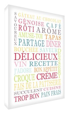 Feel Good Art - Lienzo decorativo para pared, diseño moderno, Multicolores, 40 x 60 cm