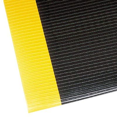 Tappetino in PVC contro la fatica con spugna Dyna-Shield, 91cm x 150cm, nero giallo