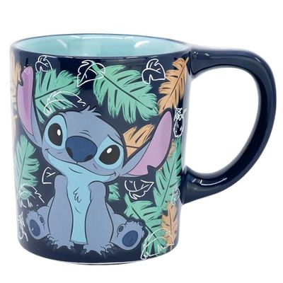 Stitch, tazza in ceramica anti-ribaltamento, 300 ml