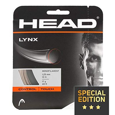 HEAD Lynx Set Corde de Tennis Mixte Adulte, Champagne, 1.25 mm / 17 g
