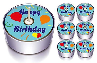 Karaloon L10002-30 - design-lichten Happy Birthday, lichtblauw