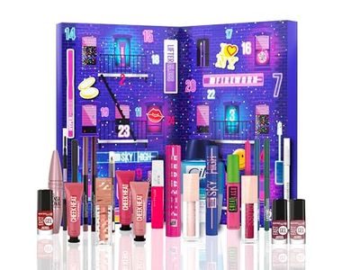Maybelline New York – Calendrier de l'Avent 2024 – Coffret 24 Produits de Maquillage – Grand Format – Teint, Regard, Lèvres & Ongles