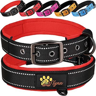 ADITYNA Collar de Perro Acolchado de Neopreno Suave Ultra cómodo para Perros pequeños