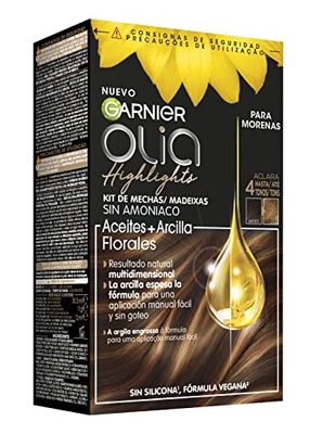 Garnier Olia Highlights colorazione permanente senza ammoniaca con oli floreali naturali - Tono Moreno