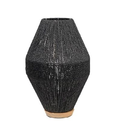LAMPARA S/MESA CUERDA NEGRA
