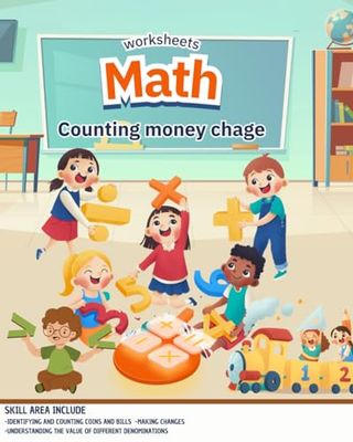Math counting Money Made Simple, 25-Page Math Workbook for Ages 3-6 and Special Education Needs.