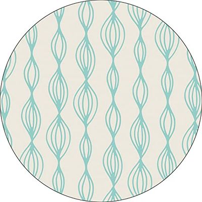 Bonateks, Round Digital Printed Mouse Pad, Non-Slip Base, for Office and Home, Diameter:22cm