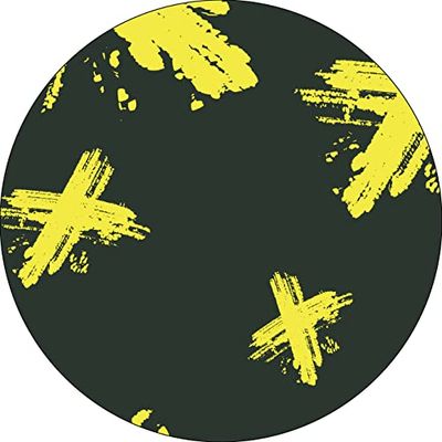 Bonateks, Ronde digitaal bedrukte muismat, antislip onderkant, voor kantoor en thuis, diameter: 22 cm