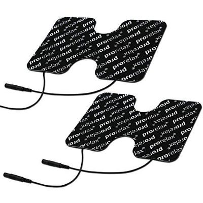 Prorelax CM13088 Pads con Elettrodi Blackline, Pads di Ricambio per Dispositivi Tens + Ems, per L'Elettro-Stimolazione Muscolare, Elettrodi di Ricambio Allenamento Ems