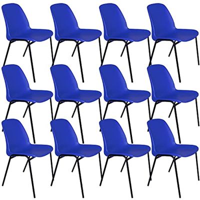 OFITURIA COM0523 stoel zonder wielen, polypropyleen, blauw, 12 silla's