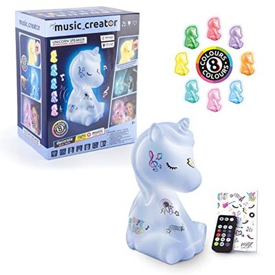 Canal Toys My Music Creator INF 006 Unicorn Light Up Speaker, White