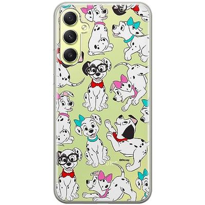 ERT GROUP mobile phone case for Samsung A34 5G original and officially Licensed Disney pattern Dalmatians 006 optimally adapted to the shape of the mobile phone, partially transparent