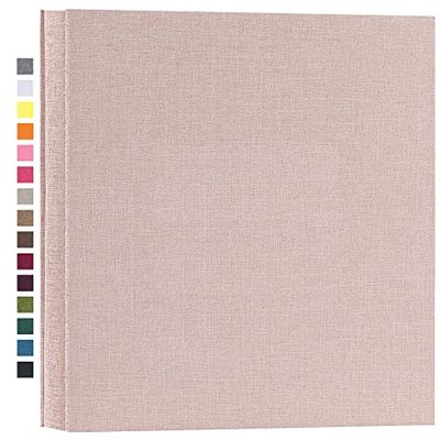 potricher Album photo pour 10 x 15 cm avec couverture en lin – Livre photo de grande capacité pour famille, anniversaire de mariage, bébé (beige, 1 000 pochettes)