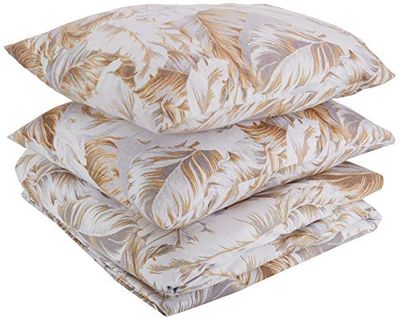 Heckett Lane Rosel Duvet Cover, 100% bomull flannel, Pale Gold, 240 x 220 Cm, 1.0 stycken