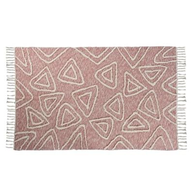 ALFOMBRA ALGODON 120X180X1 1300 GSM FLECOS BORDADO