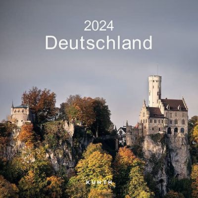 Deutschland - KUNTH Broschurkalender 2024: Charmanter Wandkalender, aufgeklappt 30 x 60 cm, mit farbenprächtigen Fotografien und Monatskalendarium für Notizen