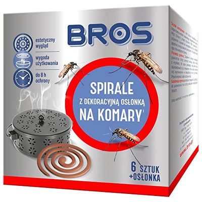 BROS Un Conjunto de 6 espirales en Mosquitos con una cáscara de Acero Marca