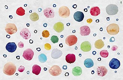 Vilber Kids Dots Tapete, vinil, multicolor, 100 x 153 x 0,2 cm