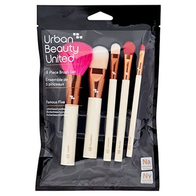 Urban Beauty United Famous Five 5 Piece Brush Kit by Urban Beauty United